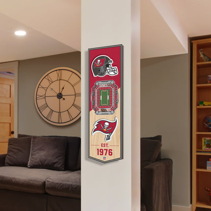 Tampa Bay Buccaneers 3D Stadium 6x19 Banners
