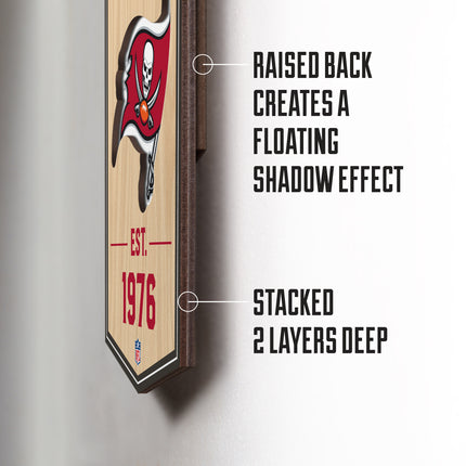 Tampa Bay Buccaneers 3D Stadium 6x19 Banners