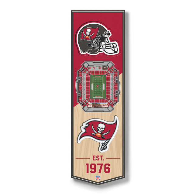 Tampa Bay Buccaneers 3D Stadium 6x19 Banners