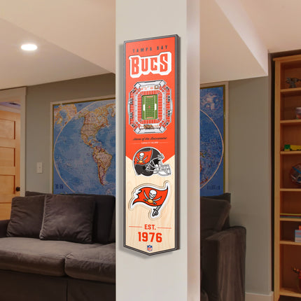 Tampa Bay Buccaneers 8x32 3D Stadium Banner