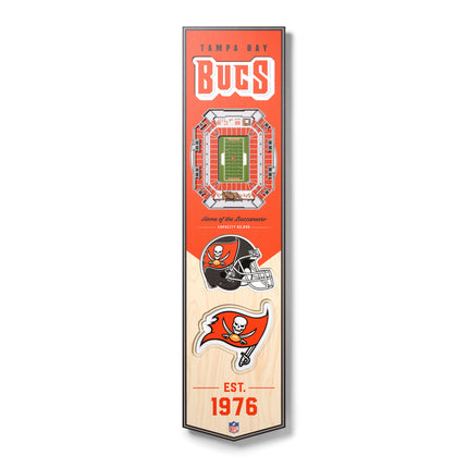 Tampa Bay Buccaneers 8x32 3D Stadium Banner