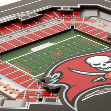 Tampa Bay Buccaneers 3D StadiumView Wall Art 12x12