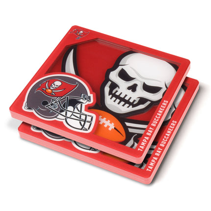 Tampa Bay Buccaneers 3D Logo Series Coasters