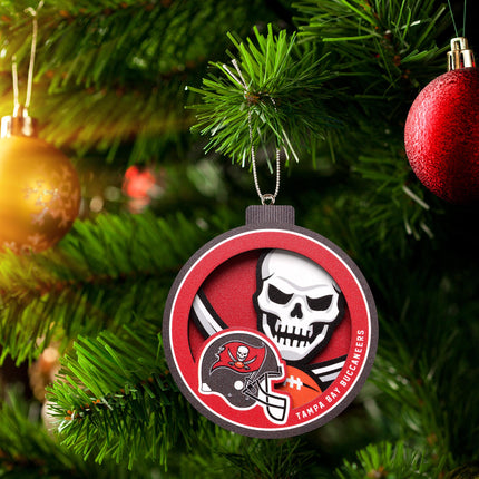Tampa Bay Buccaneers 3D Logo Series Ornament