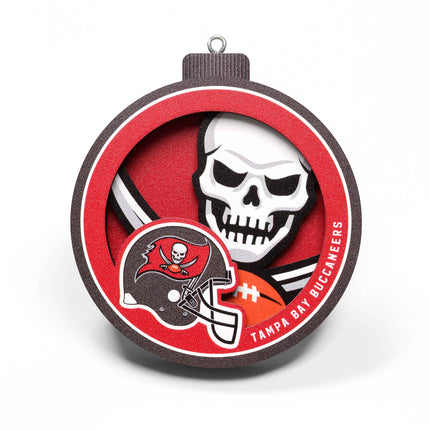 Tampa Bay Buccaneers 3D Logo Series Ornament
