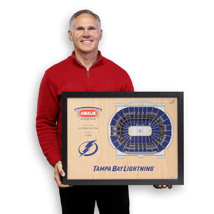 Tampa Bay Lightning 25 Layer Arena Art