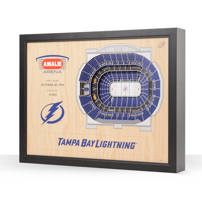 Tampa Bay Lightning 25 Layer Arena Art