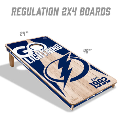 Tampa Bay Lightning 2x4 Cornhole