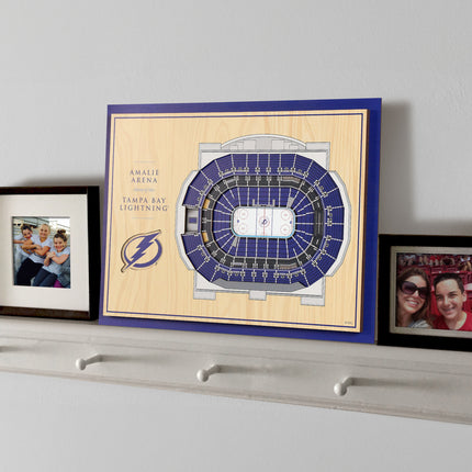 Tampa Bay Lightning 5-Layer 3D StadiumView Wall Art