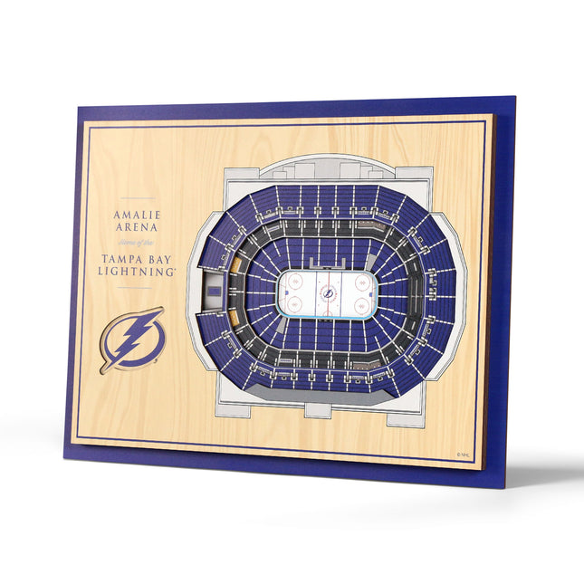 Tampa Bay Lightning 5-Layer 3D StadiumView Wall Art
