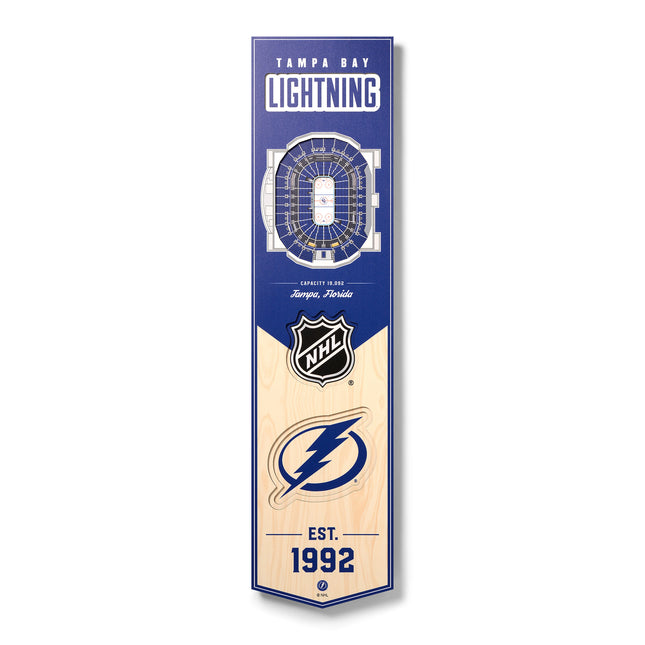 Tampa Bay Lightning 8x32 3D Stadium Banner