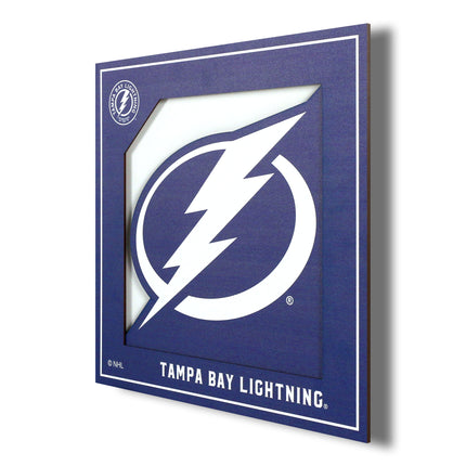 Tampa Bay Lightning 3D Logo Series Wall Art - 12x12