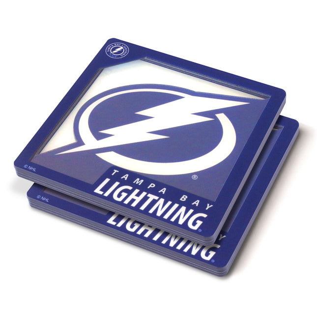 Tampa Bay Lightning 3D Logo Series Coasters