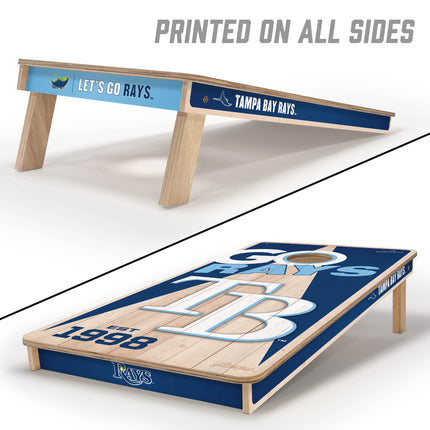 Tampa Bay Rays Cornhole Boards 2x4