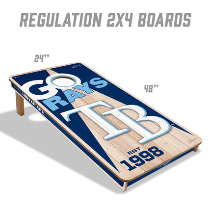 Tampa Bay Rays Cornhole Boards 2x4
