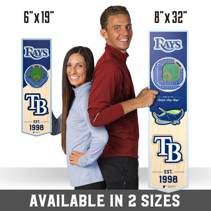 Tampa Bay Rays 3D Stadium 6x19 Banners