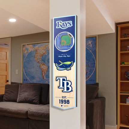 Tampa Bay Rays 8x32 3D Stadium Banner