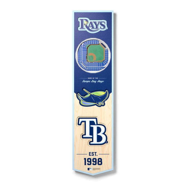 Tampa Bay Rays 8x32 3D Stadium Banner