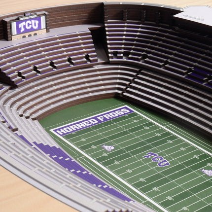 TCU Horned Frog 25-Layer StadiumViews 3D Wall Art