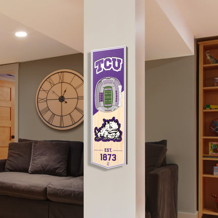 TCU Horned Frogs 3D Stadium 6x19 Banners