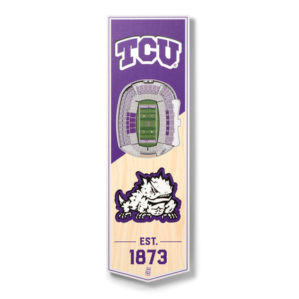 TCU Horned Frogs 3D Stadium 6x19 Banners