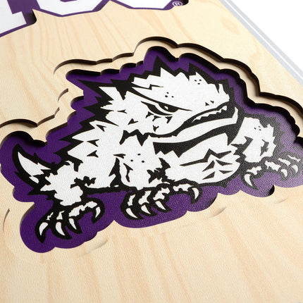 TCU Horned Frogs 8x32 3D Stadium Banner