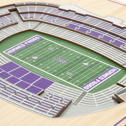 TCU Horned Frogs 5-Layer 3D StadiumView Wall Art