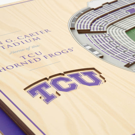TCU Horned Frogs 5-Layer 3D StadiumView Wall Art