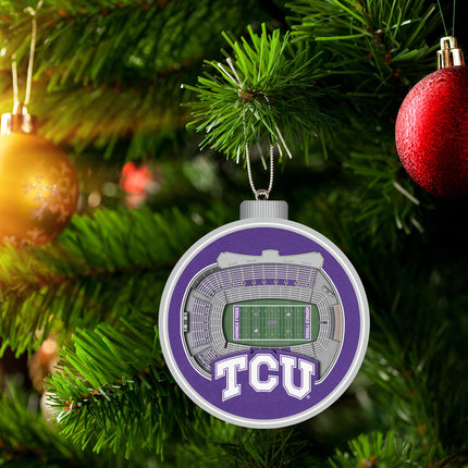 TCU Horned Frogs 3D StadiumView Ornaments