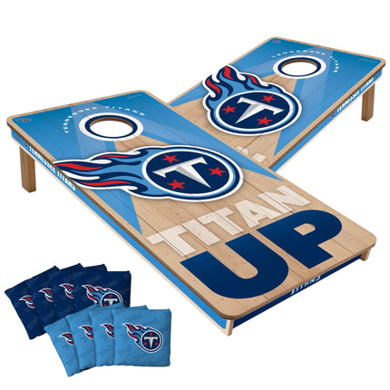Tennessee Titans Cornhole Boards 2x4 Slogan Series