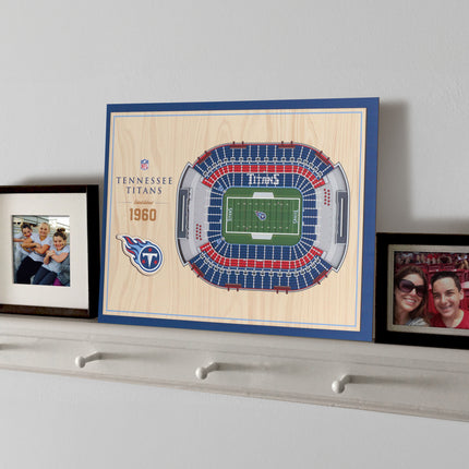 Tennessee Titans 5-Layer 3D StadiumView Wall Art