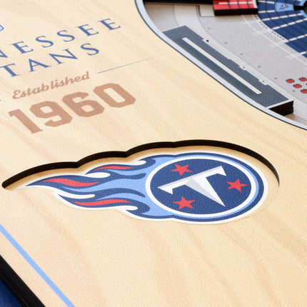 Tennessee Titans 5-Layer 3D StadiumView Wall Art