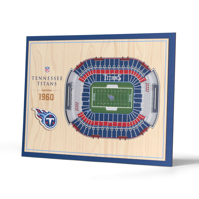 Tennessee Titans 5-Layer 3D StadiumView Wall Art