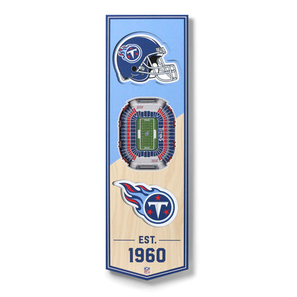 Tennessee Titans 3D Stadium 6x19 Banners