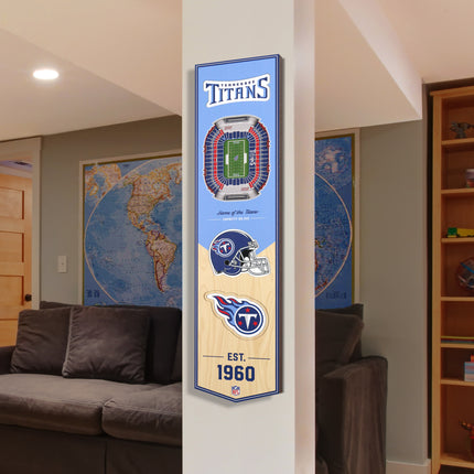 Tennessee Titans 8x32 3D Stadium Banner