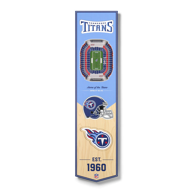 Tennessee Titans 8x32 3D Stadium Banner