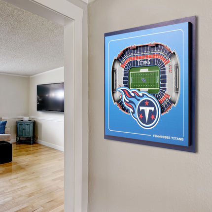 Tennessee Titans 3D StadiumView Wall Art 12x12