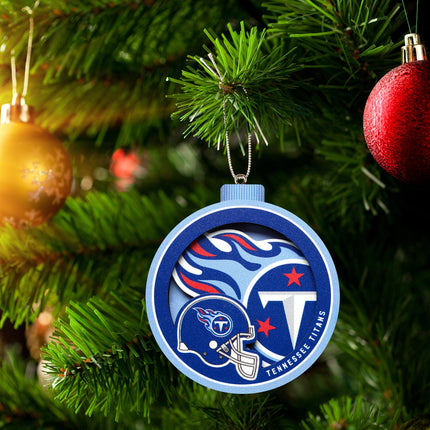 Tennessee Titans 3D Logo Series Ornament