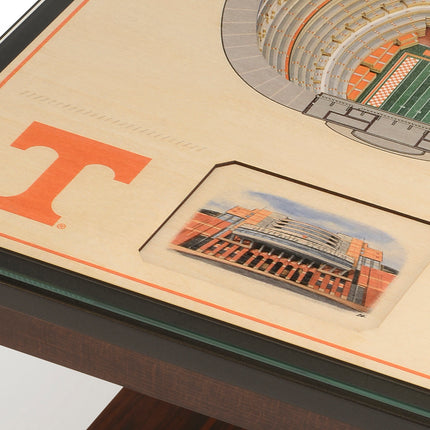 Tennessee Volunteers 25-Layer StadiumView End Table