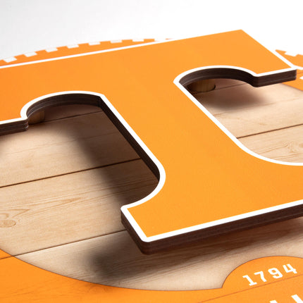 Tennessee Volunteers 3DX Circle Backer Wall Art