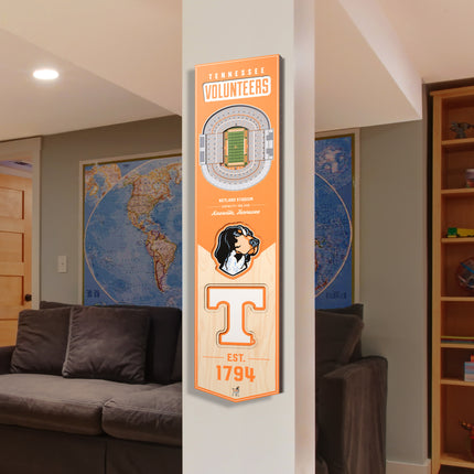 Tennessee Volunteers 8x32 3D Stadium Banner