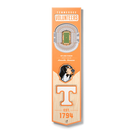 Tennessee Volunteers 8x32 3D Stadium Banner