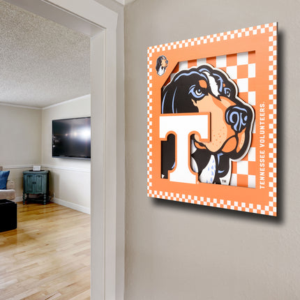 Tennessee Volunteers 3D Logo Series Wall Art - 12x12