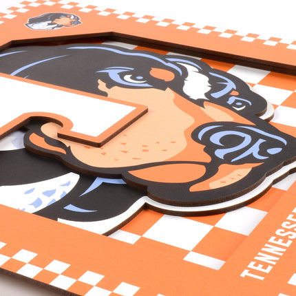 Tennessee Volunteers 3D Logo Series Wall Art - 12x12