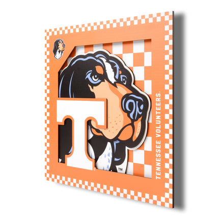 Tennessee Volunteers 3D Logo Series Wall Art - 12x12