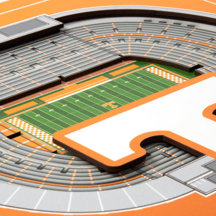 Tennessee Volunteers 3D StadiumView Wall Art 12x12