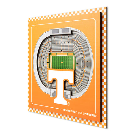 Tennessee Volunteers 3D StadiumView Wall Art 12x12