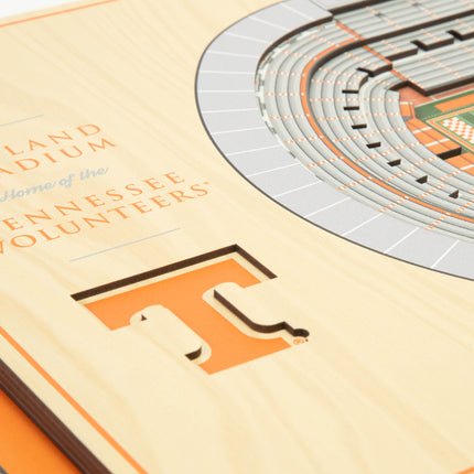 Tennessee Volunteers 5-Layer 3D StadiumView Wall Art