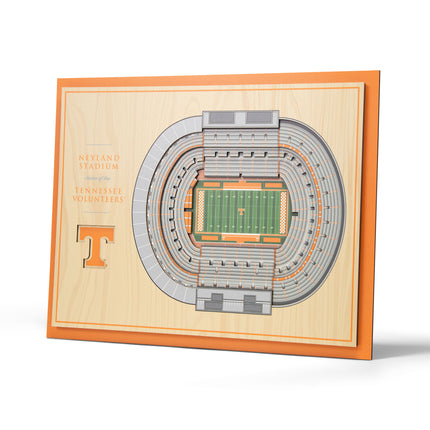 Tennessee Volunteers 5-Layer 3D StadiumView Wall Art