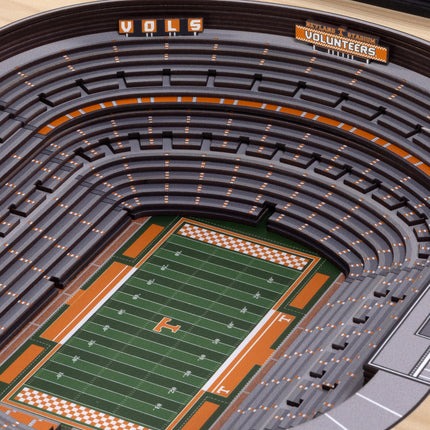 Tennessee Volunteers 25-Layer StadiumViews 3D Wall Art